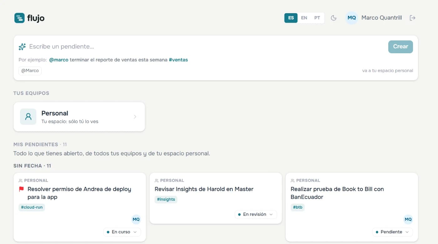 Flujo screenshot